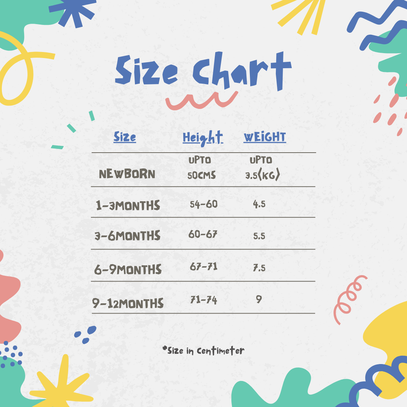 Size chart for Coco Flag