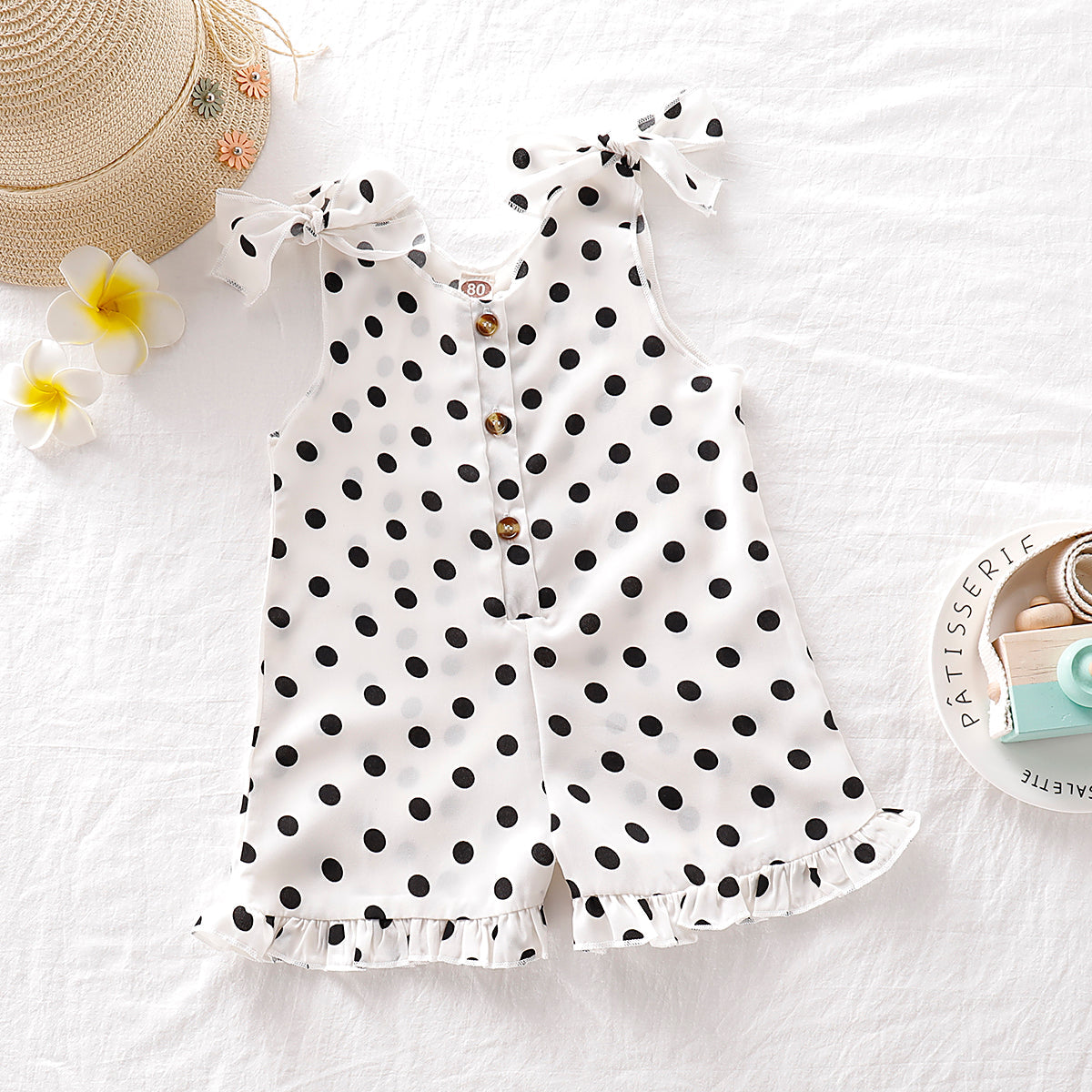 Polka Dots white Jumpsuit