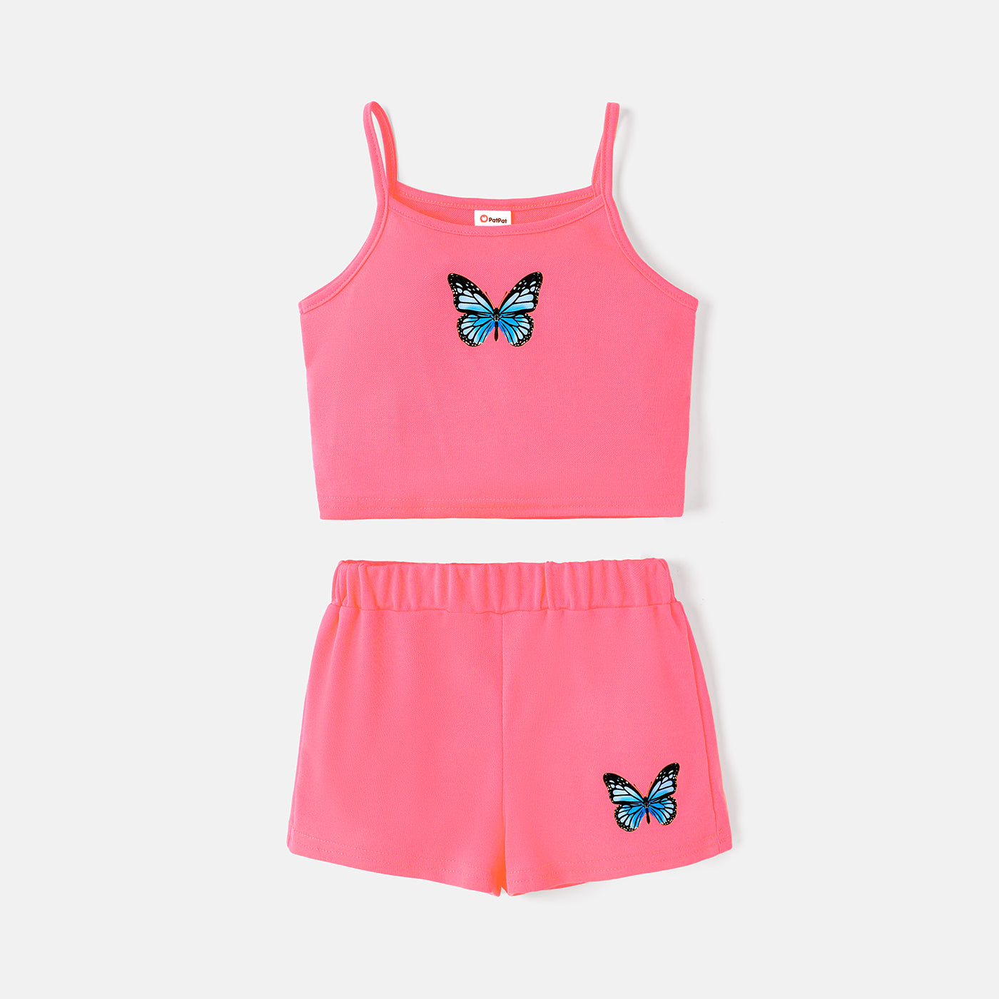 Butterfly Print Camisole and Shorts Set