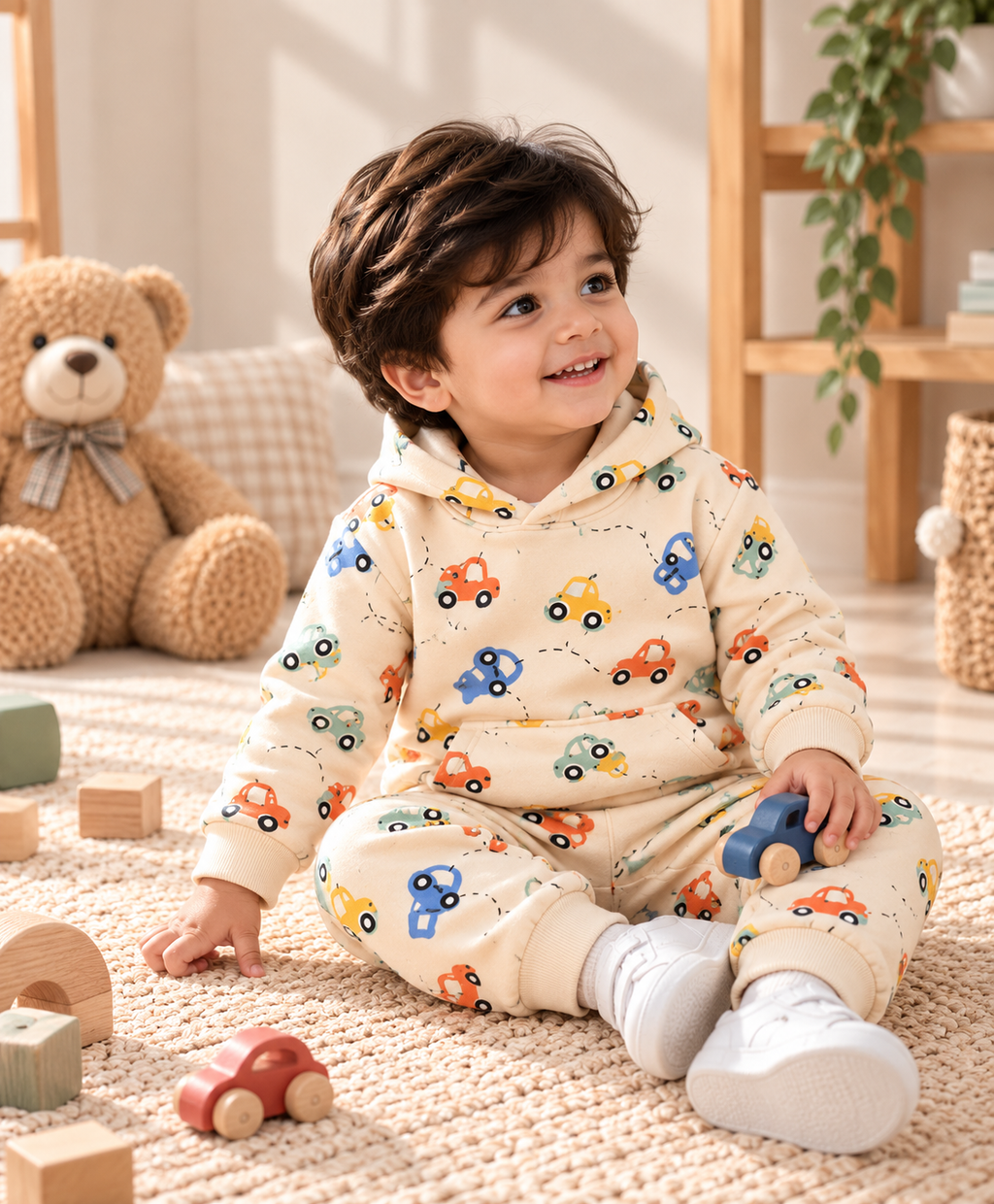 Little Wheels – Hoodie Jogger Set 🚗