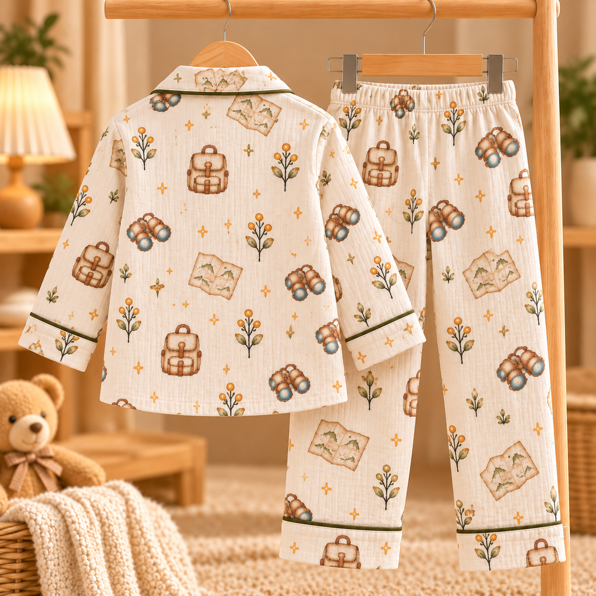 Little Explorer night suit, back view