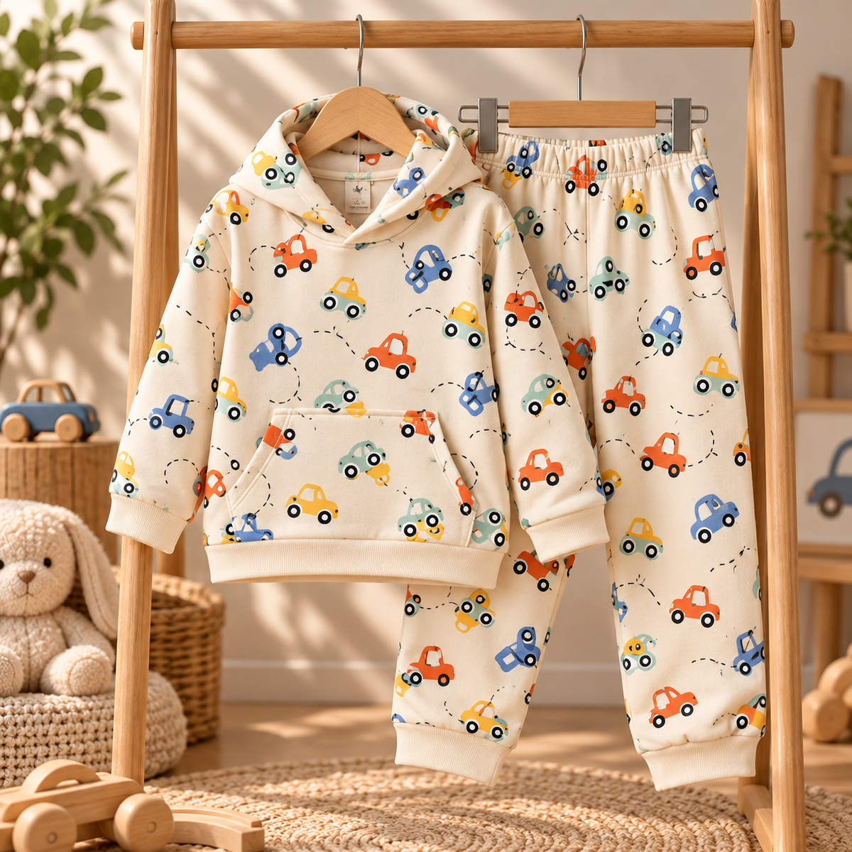 Little Wheels – Hoodie Jogger Set 🚗