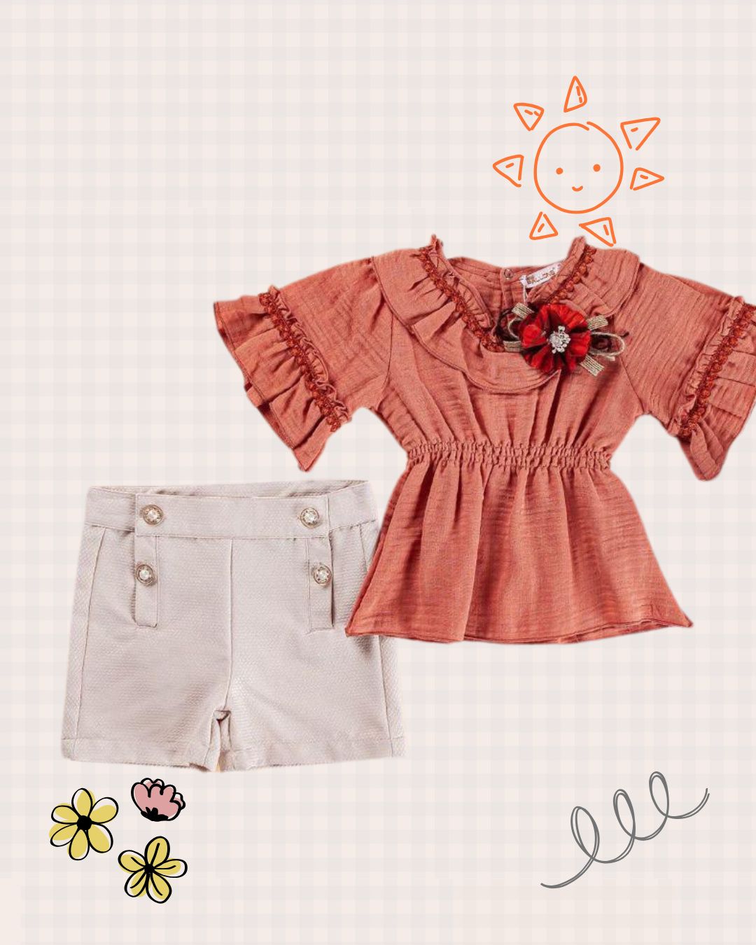Peplum Shorts